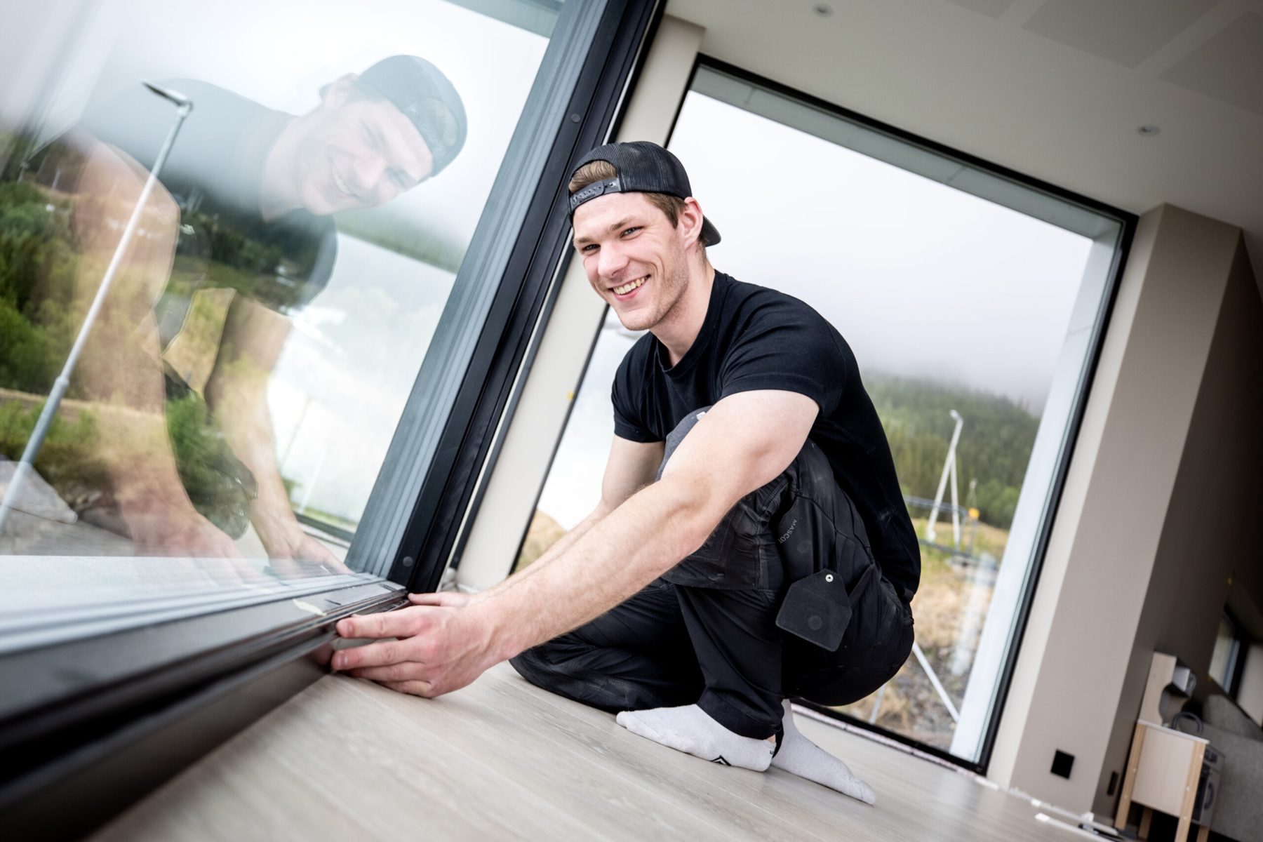Montering av vindu i ny bolig